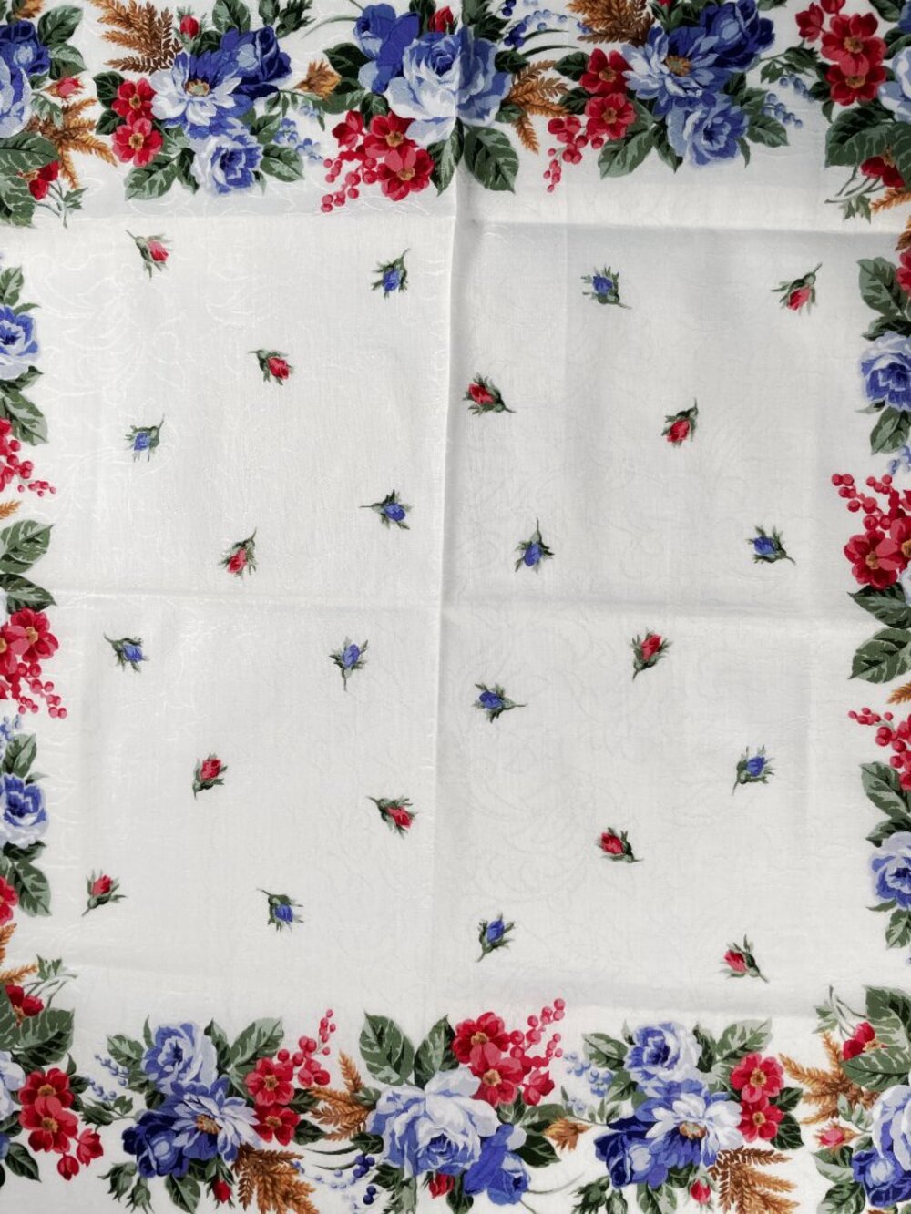 New With Tags Yves Saint Laurent Floral Cotton Scarf - Picture 10 of 14
